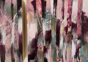 Original art for sale at UGallery.com | Tree Whisperer by Lynn Goldstein | $550 | acrylic painting | 7.5' h x 11' w