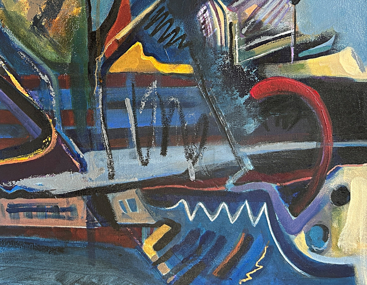 Composed in Color by Lynne Meneses |  Closeup View of Artwork 