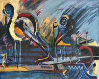 Original art for sale at UGallery.com | Composed in Color by Lynne Meneses | $2,175 | acrylic painting | 24' h x 30' w | thumbnail 1