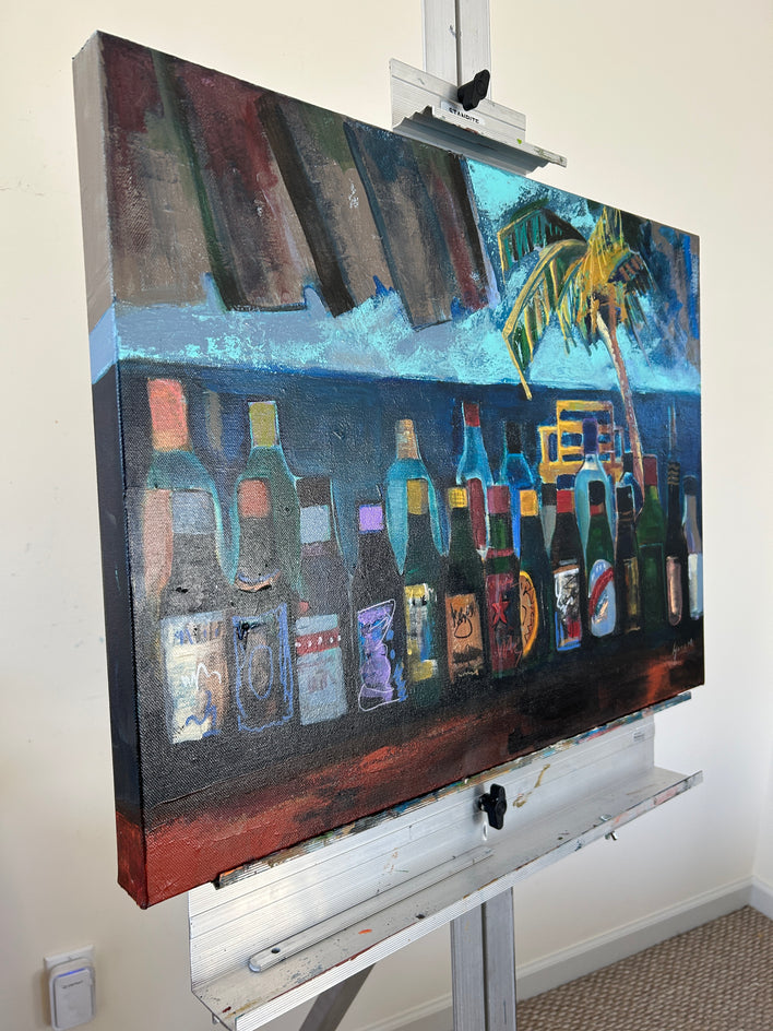 Saltwater Spirits by Lynne Meneses |  Side View of Artwork 