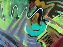 Original art for sale at UGallery.com | Spring Awakens by Lynne Meneses | $2,175 | acrylic painting | 24' h x 30' w | thumbnail 4