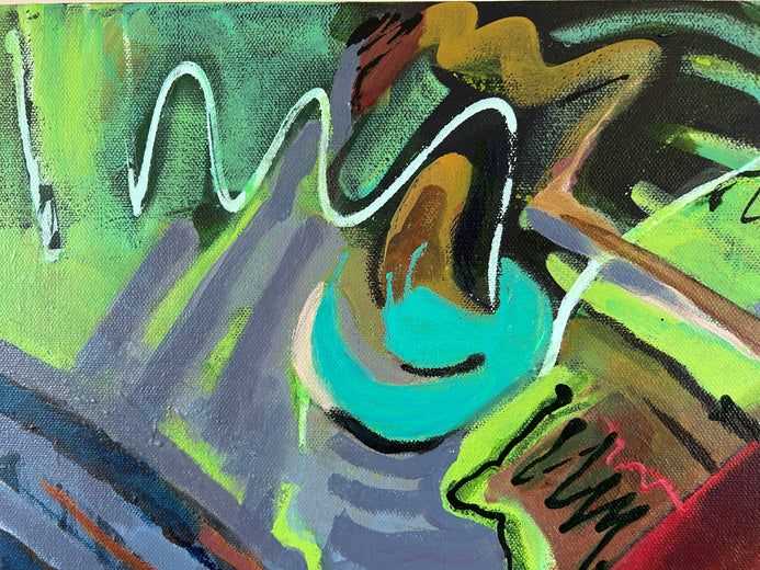 Spring Awakens by Lynne Meneses |   Closeup View of Artwork 