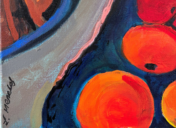 The Teapot’s Tale by Lynne Meneses |   Closeup View of Artwork 