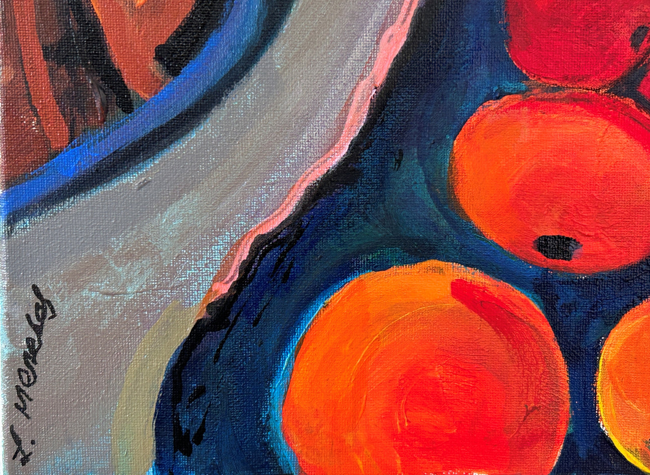 The Teapot’s Tale by Lynne Meneses |  Closeup View of Artwork 
