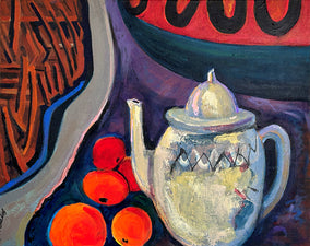 Original art for sale at UGallery.com | The Teapot’s Tale by Lynne Meneses | $1,100 | acrylic painting | 16' h x 20' w