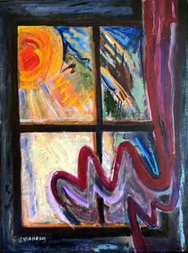acrylic painting by Lynne Meneses titled The View Within