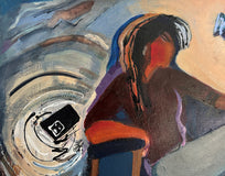 Original art for sale at UGallery.com | Unreachable by Design by Lynne Meneses | $1,100 | acrylic painting | 18' h x 24' w | thumbnail 4