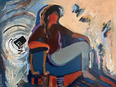 acrylic painting by Lynne Meneses titled Unreachable by Design