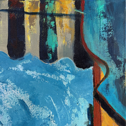 View from a Window by Lynne Meneses |   Closeup View of Artwork 