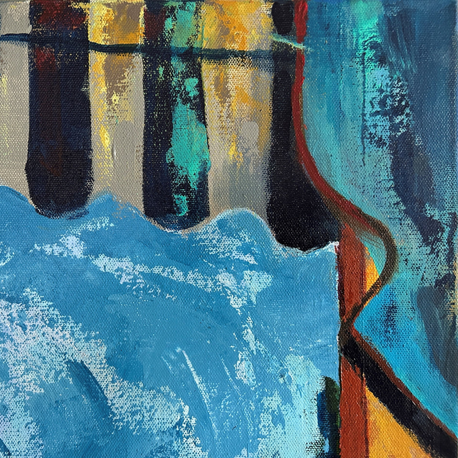 View from a Window by Lynne Meneses |  Closeup View of Artwork 
