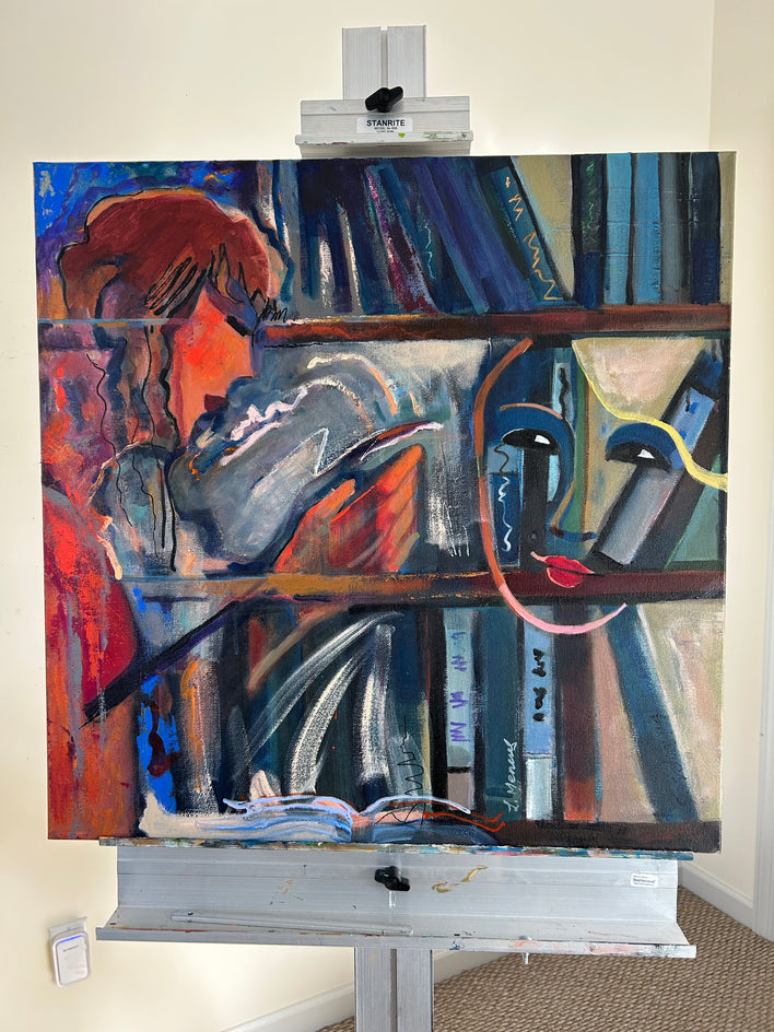 Voice from the Shelves by Lynne Meneses |  Context View of Artwork 