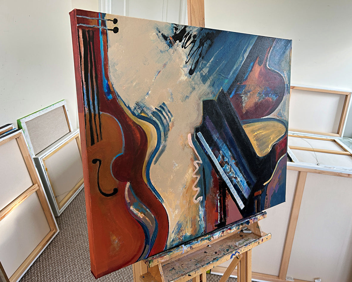 Where the Keys Remember You by Lynne Meneses |  Side View of Artwork 