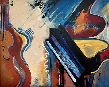 acrylic painting by Lynne Meneses titled Where the Keys Remember You