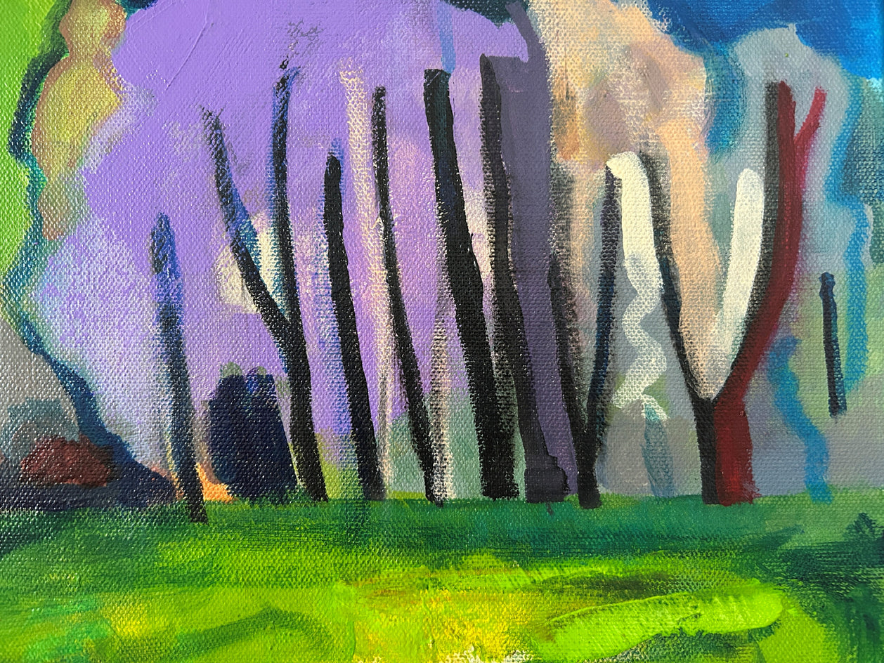 Where the Season Turns by Lynne Meneses |  Closeup View of Artwork 