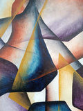 Original art for sale at UGallery.com | Atardecer by Mabel Serena | $2,250 | acrylic painting | 39.4' h x 39.4' w | thumbnail 4