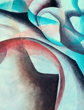 Original art for sale at UGallery.com | Glide by Mabel Serena | $3,350 | acrylic painting | 47.2' h x 51.2' w | thumbnail 4