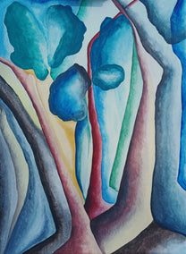 acrylic painting by Mabel Serena titled The Inner Wood
