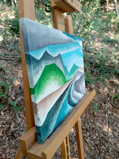 The River by Mabel Serena |  Side View of Artwork 