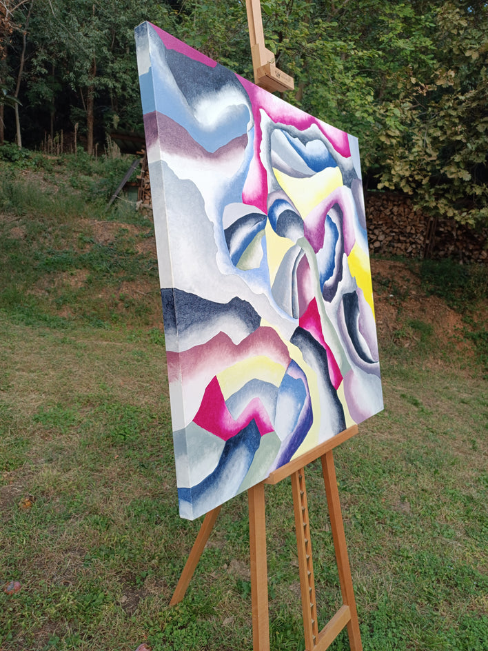The Wanderer by Mabel Serena |  Side View of Artwork 