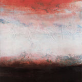 Original art for sale at UGallery.com | Mandarin Dawn by Agata Kijanka | $1,725 | mixed media artwork | 30' h x 30' w | thumbnail 1