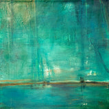 Original art for sale at UGallery.com | Aquatic Resonance by Mandy Main | $875 | mixed media artwork | 20' h x 20' w | thumbnail 1