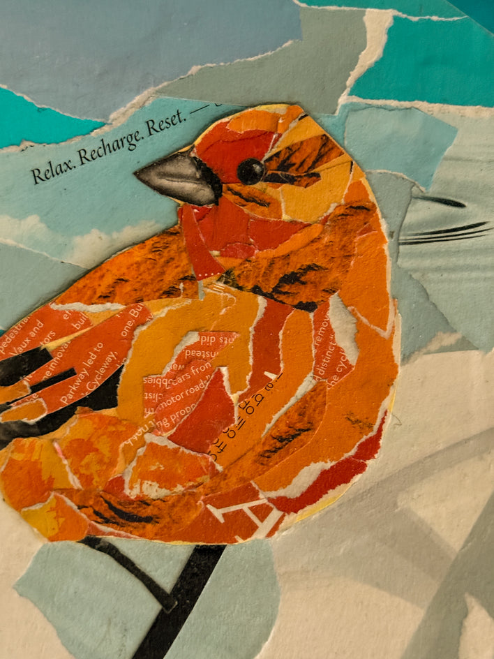 Bird Kaleidoscope by Mandy Main |  Closeup View of Artwork 