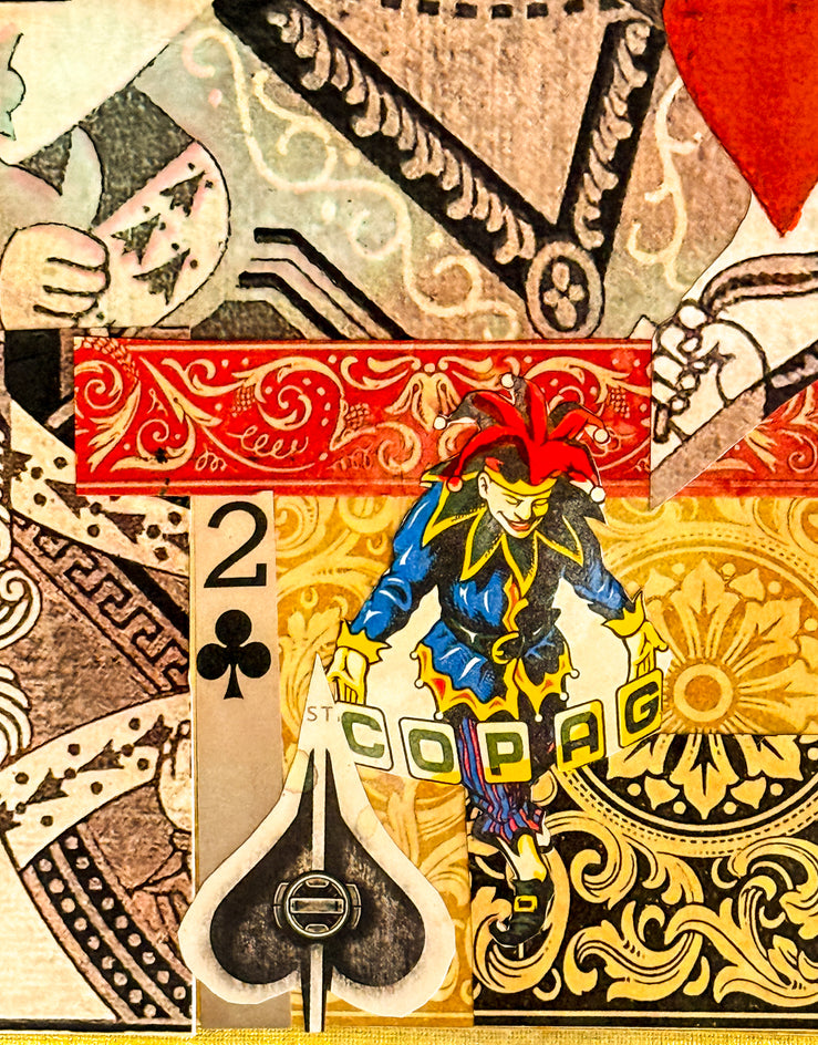 Game of Hearts by Mandy Main |  Closeup View of Artwork 