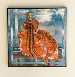 Original art for sale at UGallery.com | Oceanic Nymph by Mandy Main | $425 | mixed media artwork | 12' h x 12' w | thumbnail 3