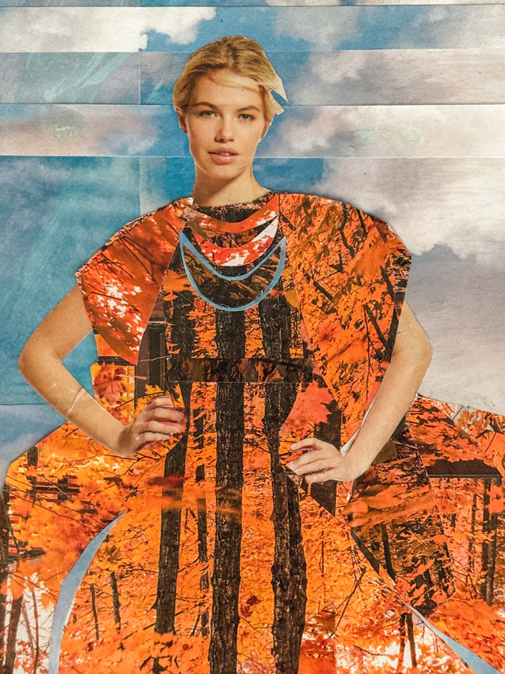 Oceanic Nymph by Mandy Main |  Closeup View of Artwork 