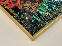 Original art for sale at UGallery.com | Snake Charmer by Mandy Main | $425 | mixed media artwork | 12' h x 12' w | thumbnail 2