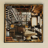 Original art for sale at UGallery.com | Soho Kitchen by Mandy Main | $425 | mixed media artwork | 12' h x 12' w | thumbnail 3