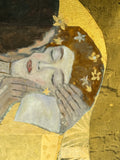 Original art for sale at UGallery.com | The Kiss by Mandy Main | $950 | mixed media artwork | 24' h x 24' w | thumbnail 4