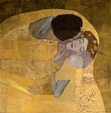 Original art for sale at UGallery.com | The Kiss by Mandy Main | $950 | mixed media artwork | 24' h x 24' w | thumbnail 1