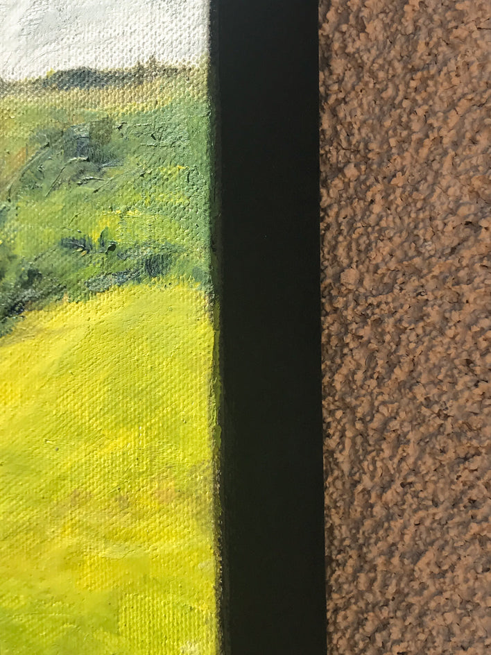 Afternoon in Tuscany by Mandy Main |  Side View of Artwork 