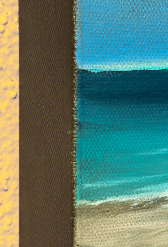 Blue Horizon by Mandy Main |  Side View of Artwork 