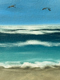 Original art for sale at UGallery.com | Blue Horizon by Mandy Main | $550 | oil painting | 12' h x 12' w | thumbnail 4