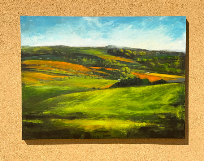 Bucolic Valley by Mandy Main |  Context View of Artwork 