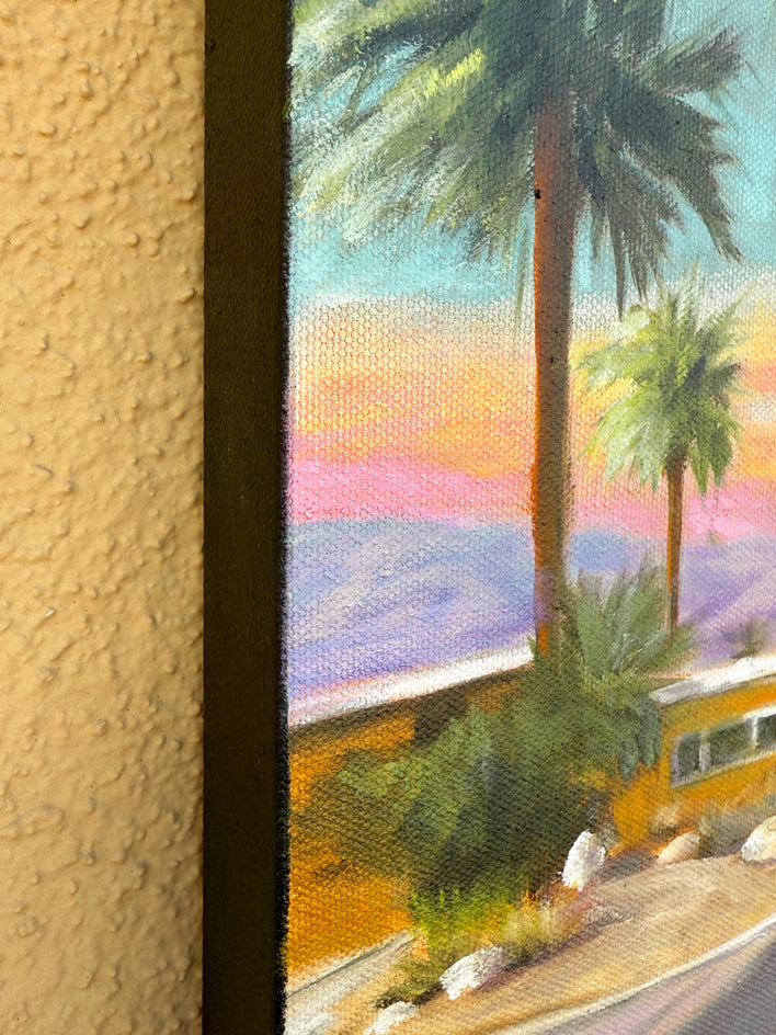 Desert Sunset by Mandy Main |  Side View of Artwork 