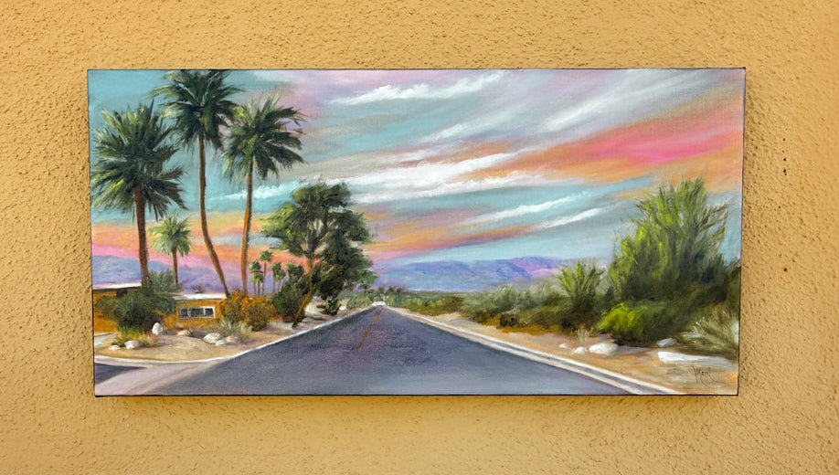 Desert Sunset by Mandy Main |  Context View of Artwork 