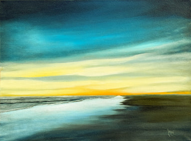 oil painting by Mandy Main titled Drifting into Light