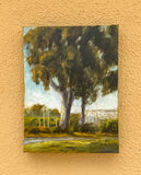 Original art for sale at UGallery.com | Eucalyptus at the Marina by Mandy Main | $500 | oil painting | 12' h x 9' w | thumbnail 3