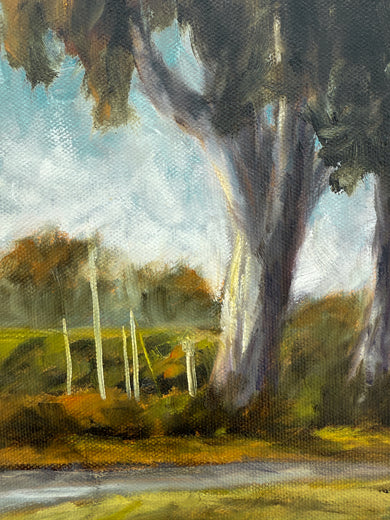 Eucalyptus at the Marina by Mandy Main |   Closeup View of Artwork 