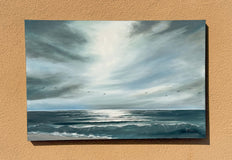 Original art for sale at UGallery.com | Flight Path II by Mandy Main | $1,700 | oil painting | 24' h x 36' w | thumbnail 3