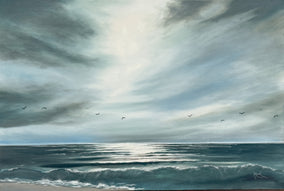 Original art for sale at UGallery.com | Flight Path II by Mandy Main | $1,700 | oil painting | 24' h x 36' w
