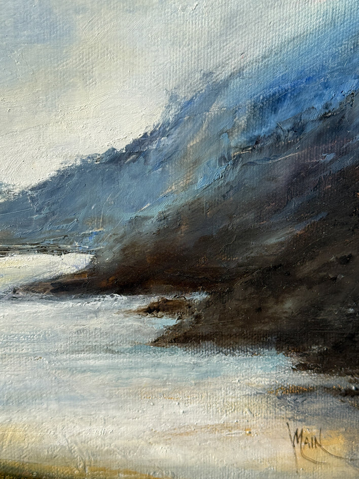 Majestic River by Mandy Main |  Closeup View of Artwork 