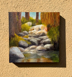 Original art for sale at UGallery.com | Oasis by Mandy Main | $550 | oil painting | 12' h x 12' w | thumbnail 3