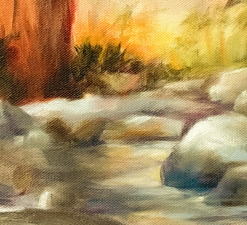 Oasis III by Mandy Main |  Closeup View of Artwork 