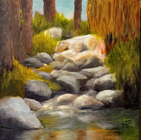 oil painting by Mandy Main titled Oasis