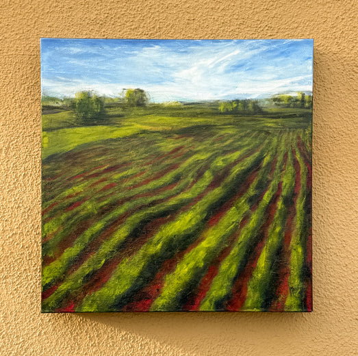 Red Field XXI by Mandy Main |  Context View of Artwork 