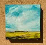 Original art for sale at UGallery.com | The Road Home II by Mandy Main | $550 | oil painting | 12' h x 12' w | thumbnail 3